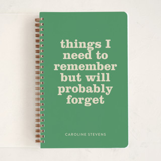 Things I Forget Journals and Planners