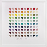 Paper Hearts Nursery Art Prints