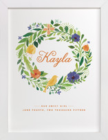Painted Wreath Nursery Art Prints