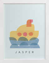 paper submarine Nursery Art Prints