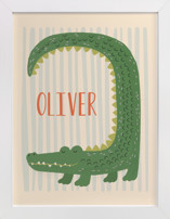 Happy Croc Nursery Art Prints