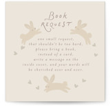 Leaping Bunnies Book Request Novelty Enclosure Cards