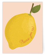 Lemon invite Novelty Enclosure Cards