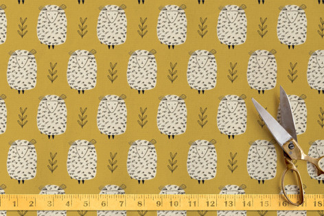 Baa Baa Cream Sheeps Fabric