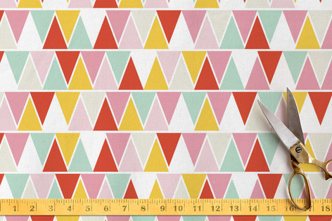 mini triangles Fabric