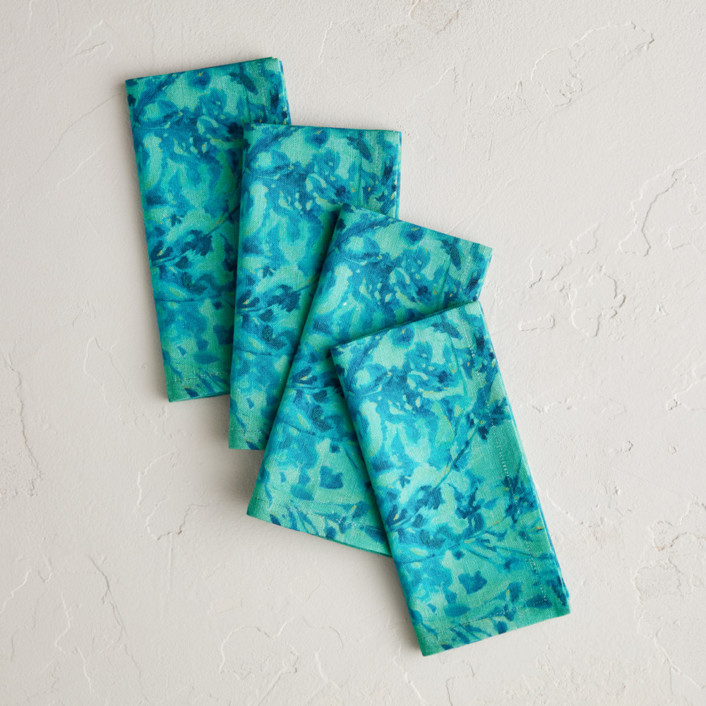 Shifting Spring Napkins by Alysia Quisenberry Minted