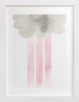 Cloud and rain Nursery Art Prints