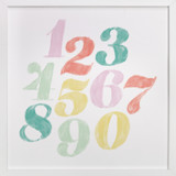 Numerals Nursery Art Prints