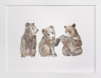 Three Little Bears Nursery Art Prints