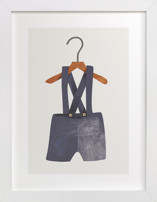 Overalls Nursery Art Prints