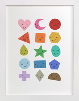 Rainbow Shapes Nursery Art Prints