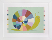 Smiley Snail Nursery Art Prints