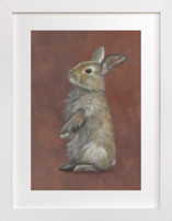 Terracotta Bunny Nursery Art Prints