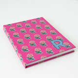 Custom Kyra Pink Single Initial Journal Notebook
