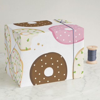 Donut Open 'Til Christmas Wrapping Paper Sheets