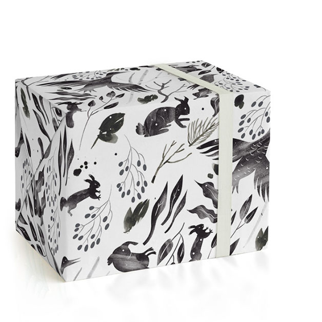 Winter Forest Wrapping Paper Sheets