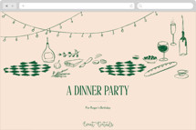 Bistro Online Birthday Invitations