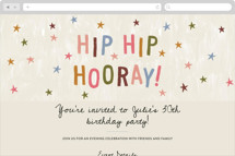 Hip Hip Hooray Online Birthday Invitations