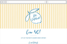 Citrine Online Birthday Invitations