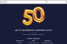 Big 50 Online Birthday Invitations