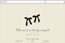 Cheers Online Anniversary Invitations
