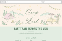 Camp Bach Online Bachelorette Party Invitations