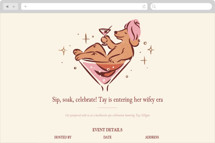 Sip Soak Celebrate Online Bachelorette Party Invitations