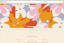 efflorescent Online Dinner and Cocktail Party Invitations