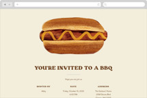 BBQ Online Dinner and Cocktail Party Invitations