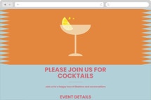 It's Cocktail Time! Online Dinner and Cocktail Party Invitations