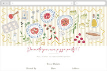 PizzaParrty Online Dinner and Cocktail Party Invitations