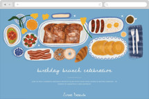 Brunch Celebration Online Dinner and Cocktail Party Invitations