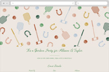 Lawn Party Online Engagement Party Invitations