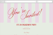 Party Begins Online Engagement Party Invitations