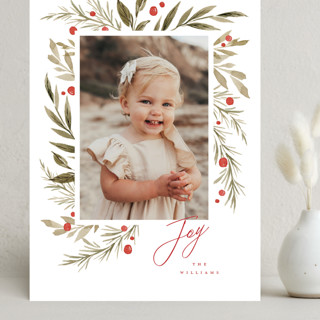 Winter Holly Garden Grand Holiday Cards
