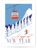 Vintage Ski Poster by Kaydi Bishop