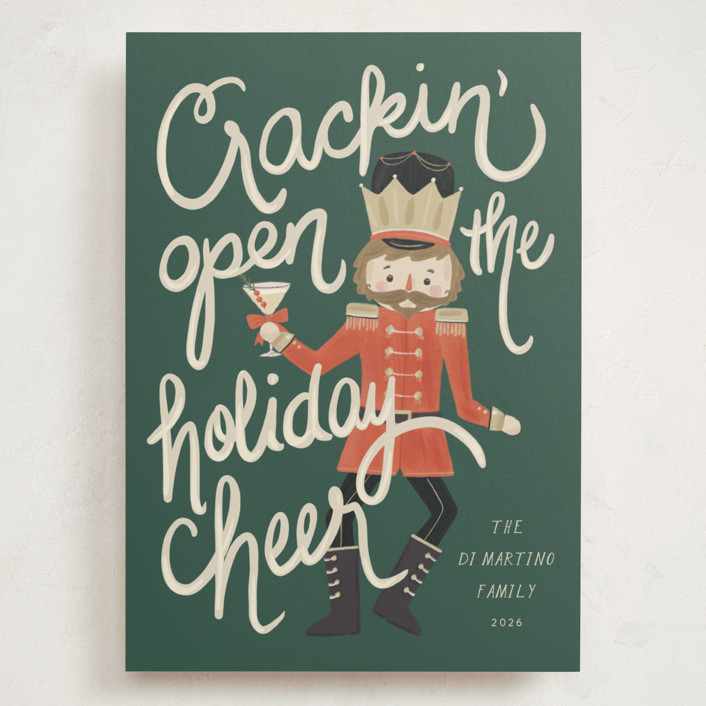 Crackin' Cheer Grand Holiday Cards by Kristen Juckiewicz | Minted