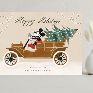 Disney Mickey Christmas ride Grand Holiday Cards