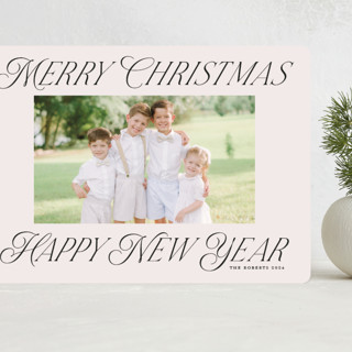 merry christmas and happy new year Grand Holiday Cards