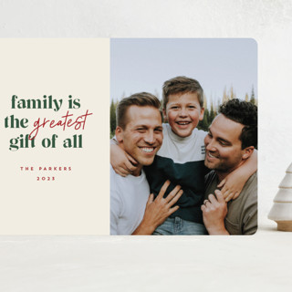 Family is a gift Grand Holiday Cards