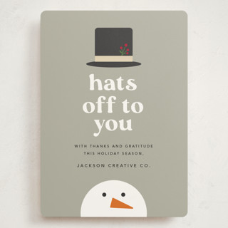 Hats Off To You Grand Holiday Cards
