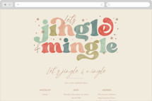 Jingle and mingle type Online Holiday Party Invitations