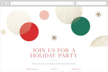 Bubbles Online Holiday Party Invitations