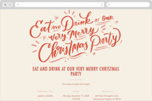 Very Merry Party Online Holiday Party Invitations