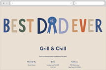 Best Dad Ever Award Online Holiday Party Invitations