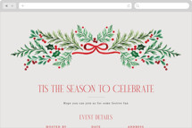Holiday Pines Online Holiday Party Invitations