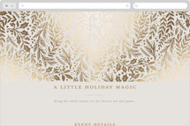 Gilded Forest Online Holiday Party Invitations