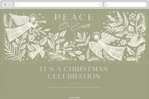 Angels Online Holiday Party Invitations