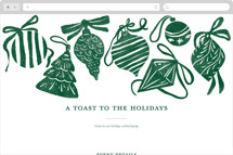 Bauble & Bow Online Holiday Party Invitations