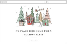 Winter Scene Online Holiday Party Invitations